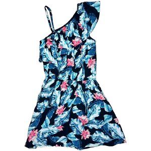 Abercrombie Kids One-Shoulder Floral Ruffle Dress Size 13/14, NWT